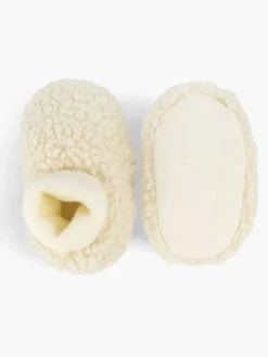 vanHaren Beige Pantoffel Teddy-Kinderen Jongensschoenen