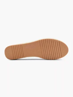 Graceland Beige Platform Espadrille-Dames Instappers
