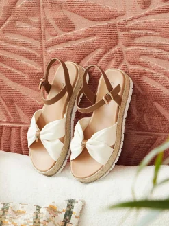 Esprit Beige Platform Sandaal-Dames Sandalen