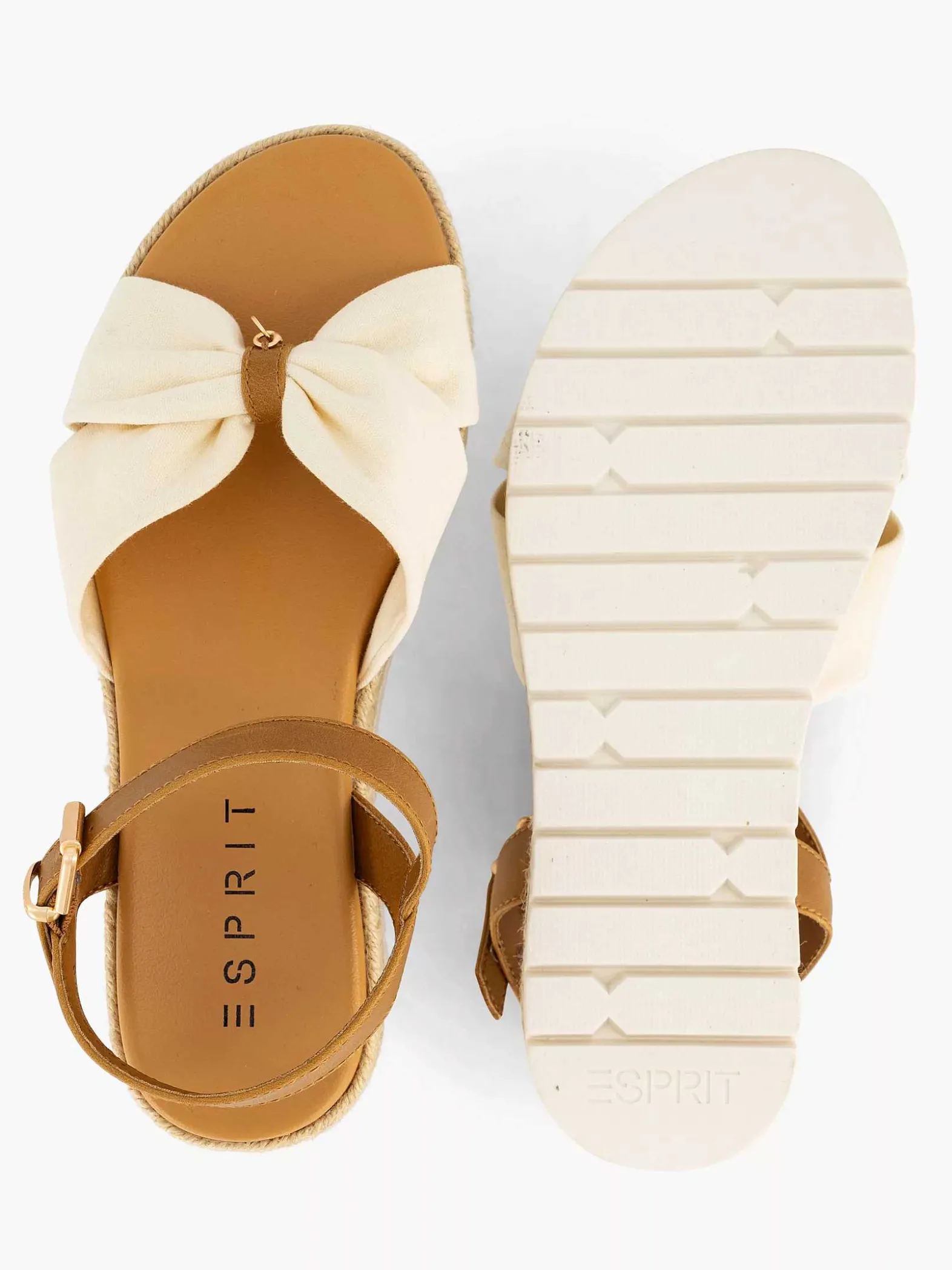 Esprit Beige Platform Sandaal-Dames Sandalen