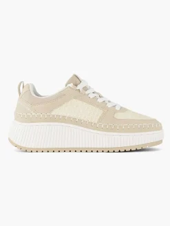 Oxmox Beige Platform Sneaker-Dames Sneakers