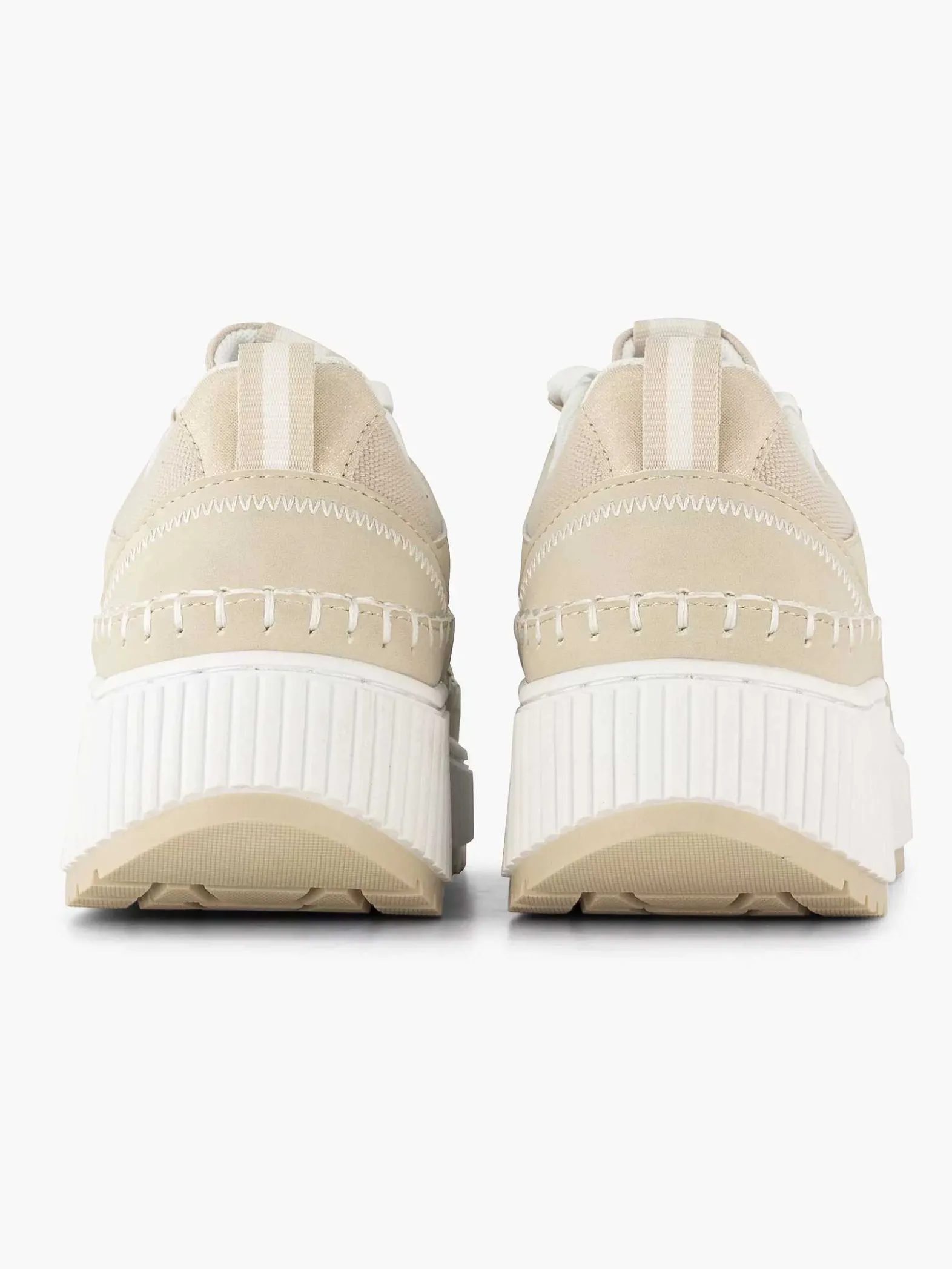 Oxmox Beige Platform Sneaker-Dames Sneakers
