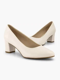 Graceland Beige Pump Blokhak-Dames Hoge Hakken