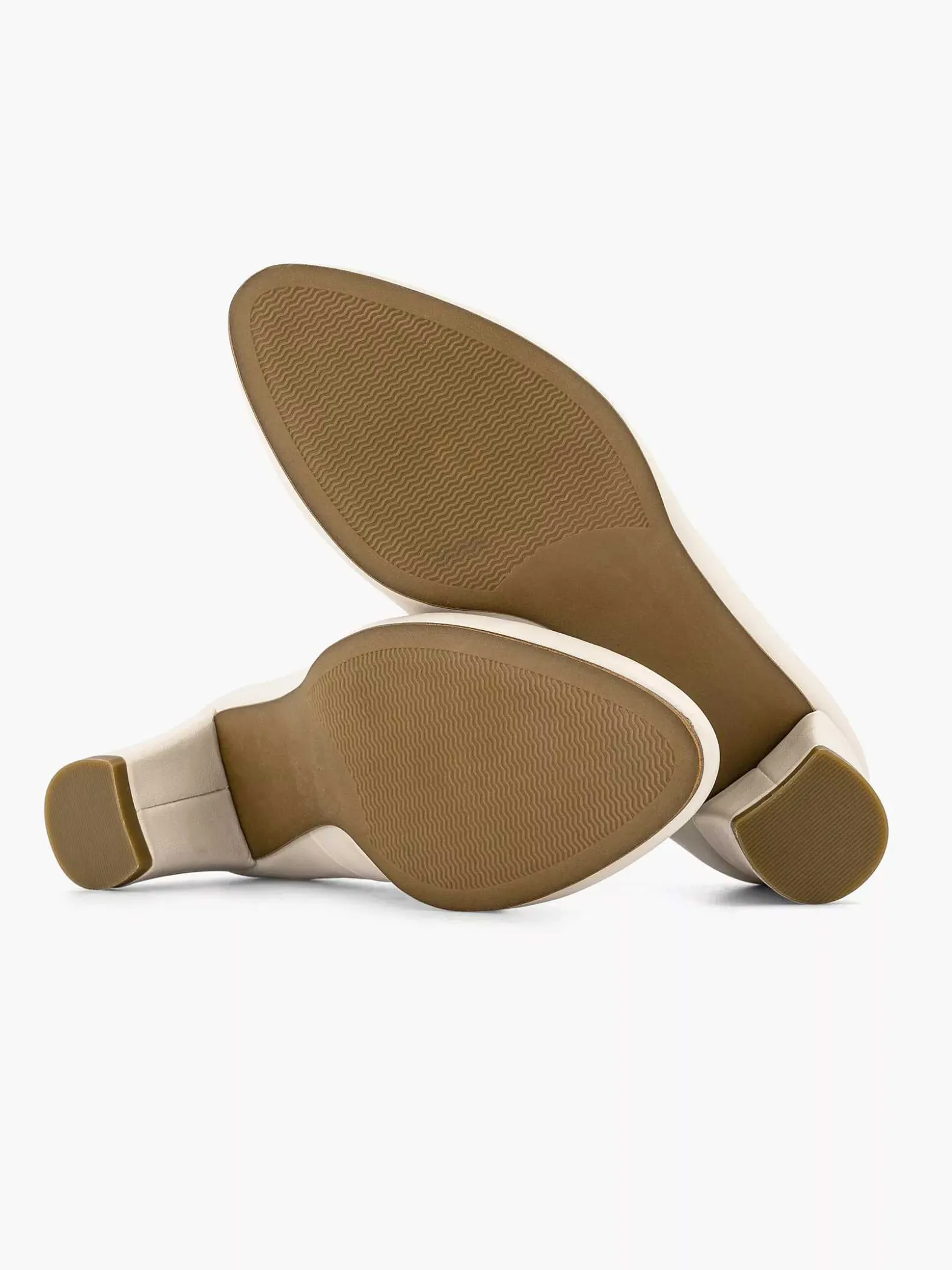 Graceland Beige Pump Blokhak-Dames Hoge Hakken