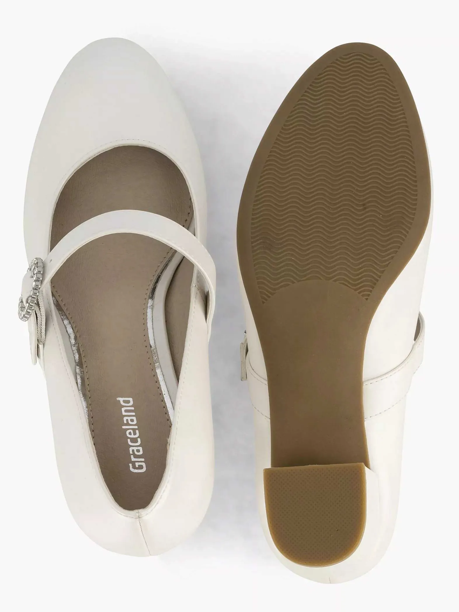 Graceland Beige Pump Gesp-Dames Pumps
