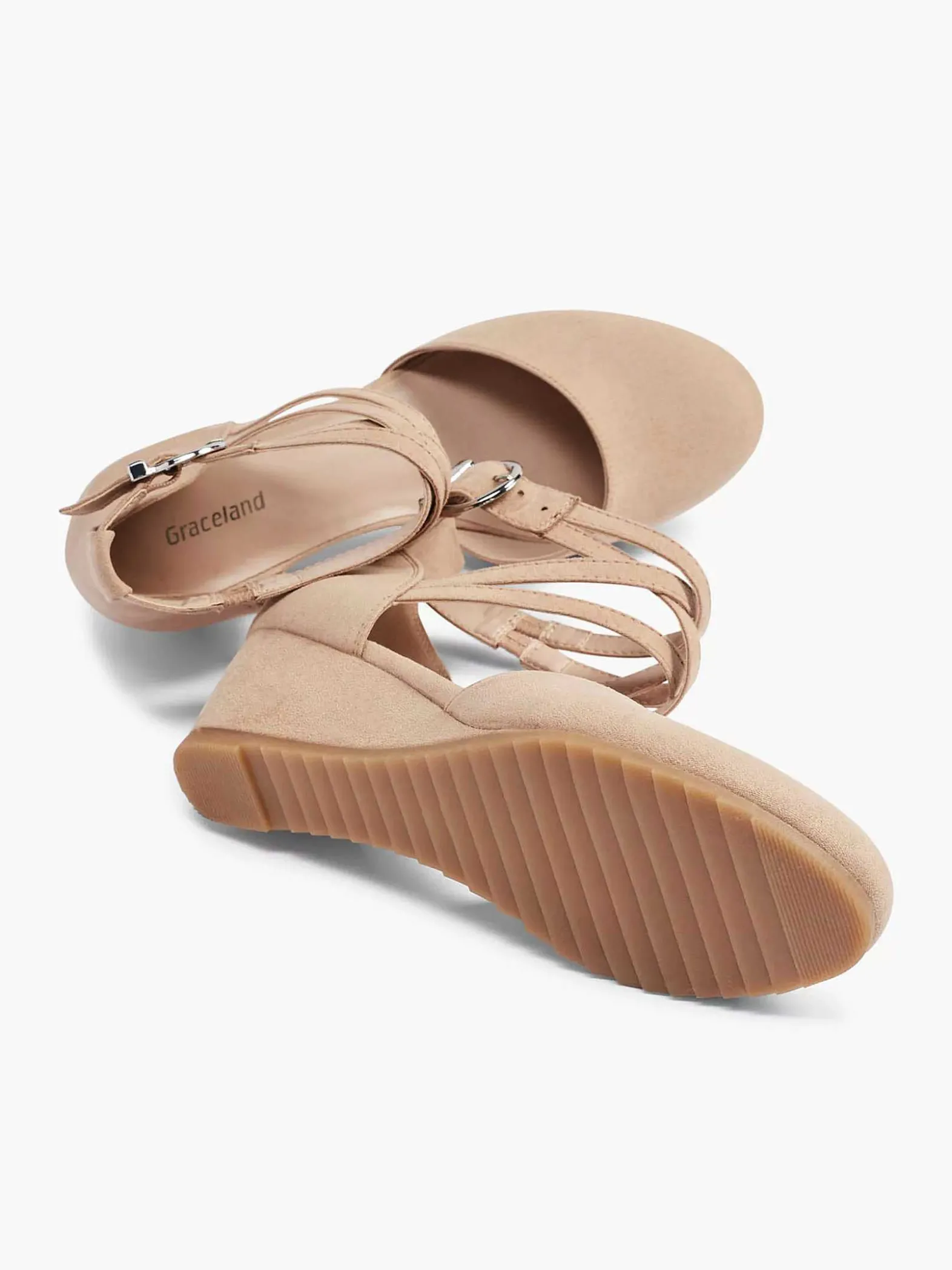 Graceland Beige Pump Gesp-Dames Pumps