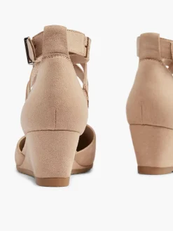 Graceland Beige Pump Gesp-Dames Pumps