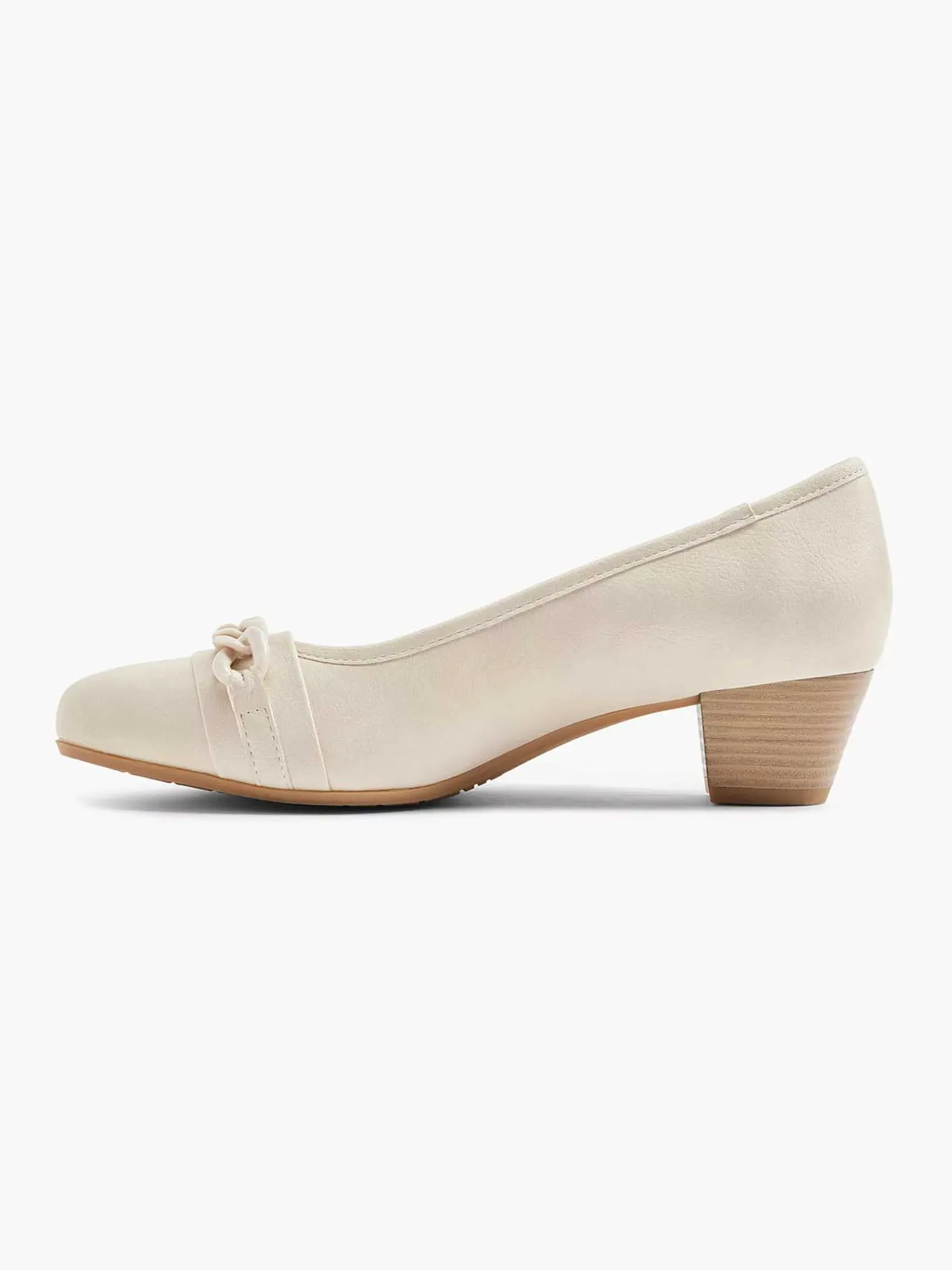 Easy Street Beige Pump Sierketting-Dames Comfort Schoenen