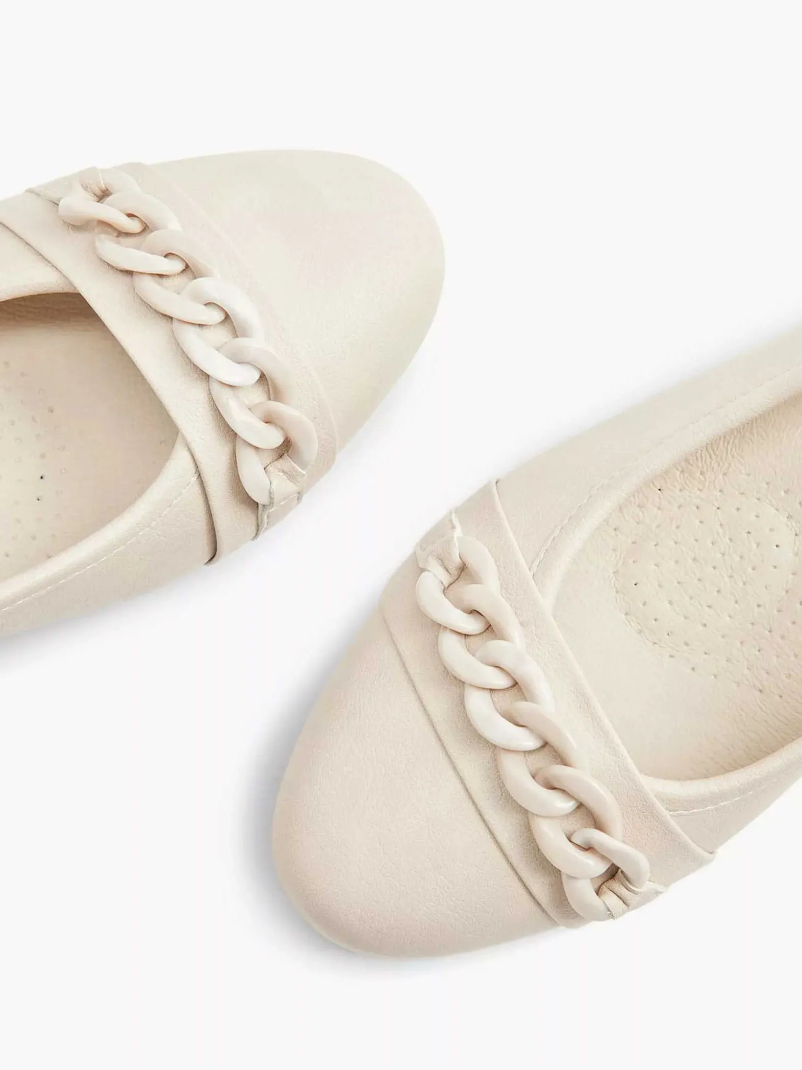 Easy Street Beige Pump Sierketting-Dames Comfort Schoenen