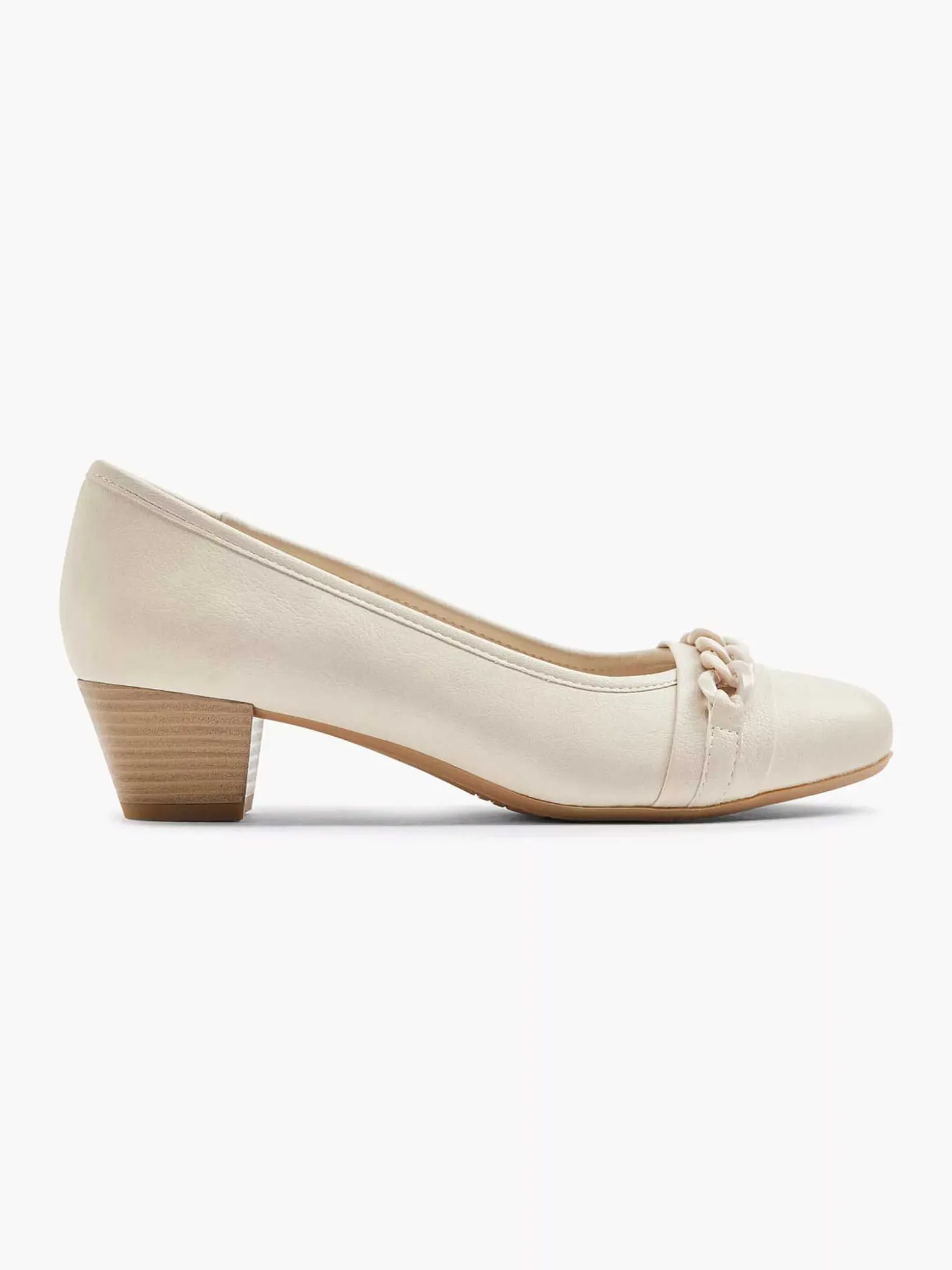 Easy Street Beige Pump Sierketting-Dames Comfort Schoenen