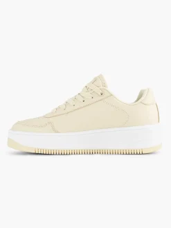 Champion Beige Rebound Platform Low-Dames Sneakers
