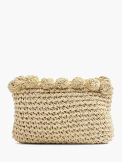 Graceland Beige Rieten Schoudertas-Dames Online Exclusive Accessoires