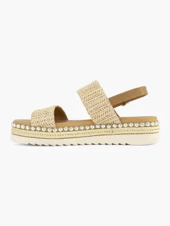 Graceland Beige Sandaal-Dames Sandalen