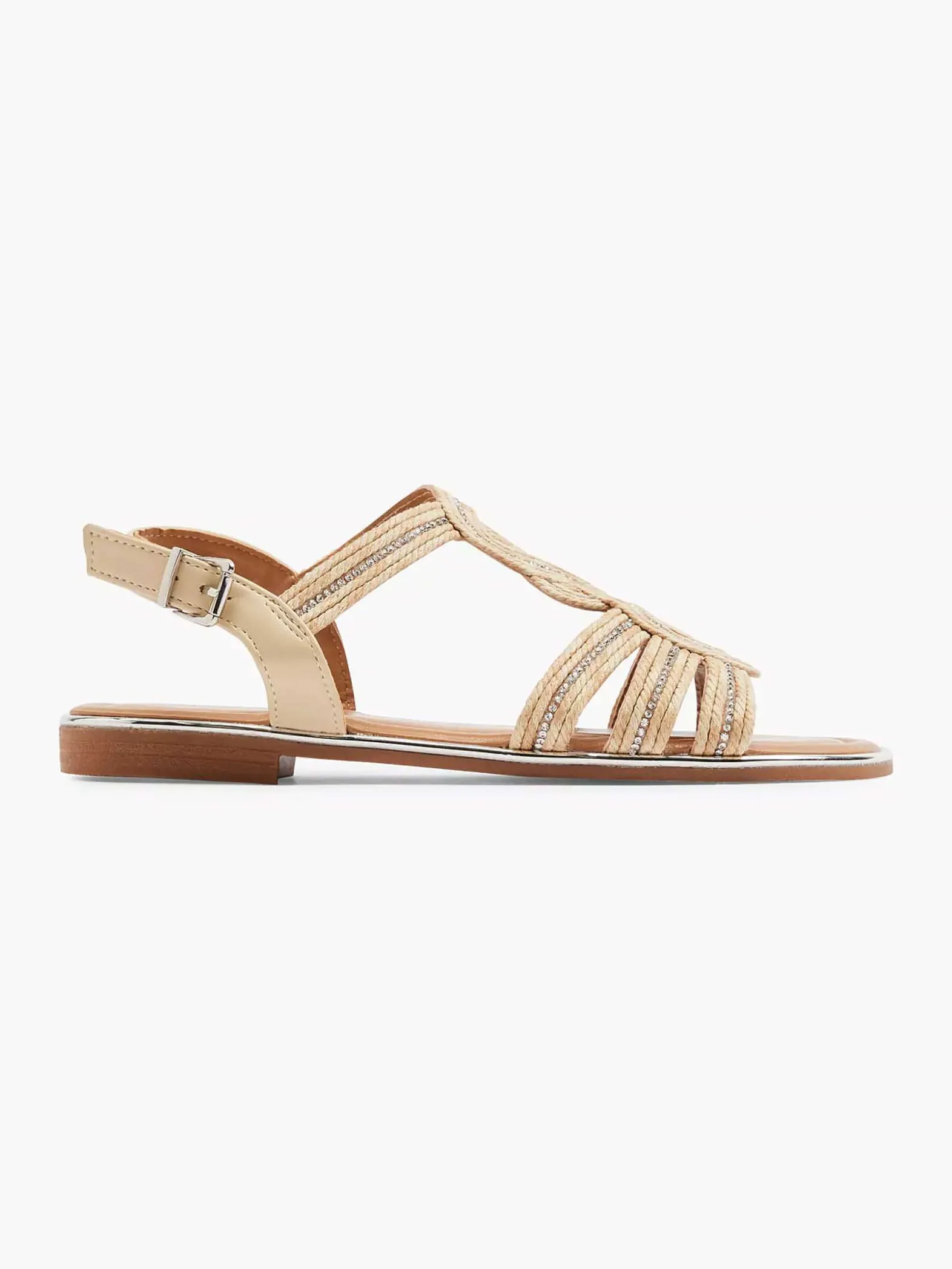 Graceland Beige Sandaal-Dames Sandalen