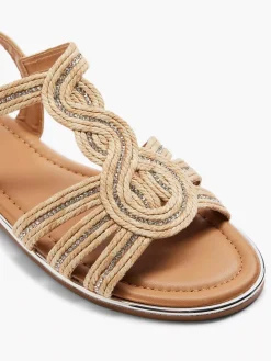 Graceland Beige Sandaal-Dames Sandalen