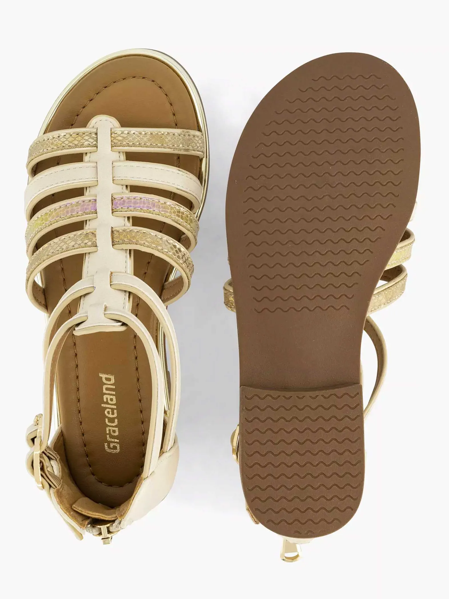 Graceland Beige Sandaal-Kinderen Jongensschoenen