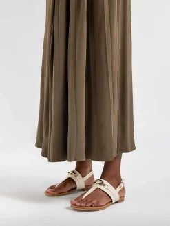 Graceland Beige Sandaal Sierketting-Dames Sandalen