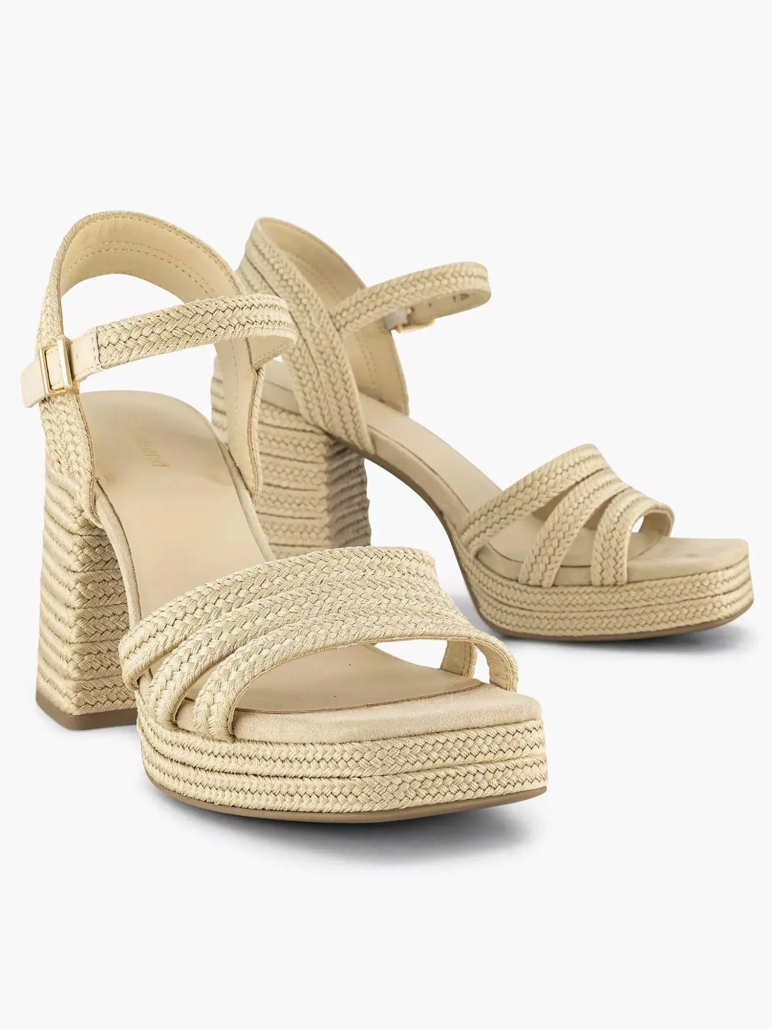 Graceland Beige Sandalette-Dames Sandalen