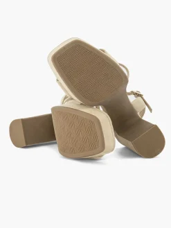 Graceland Beige Sandalette-Dames Sandalen
