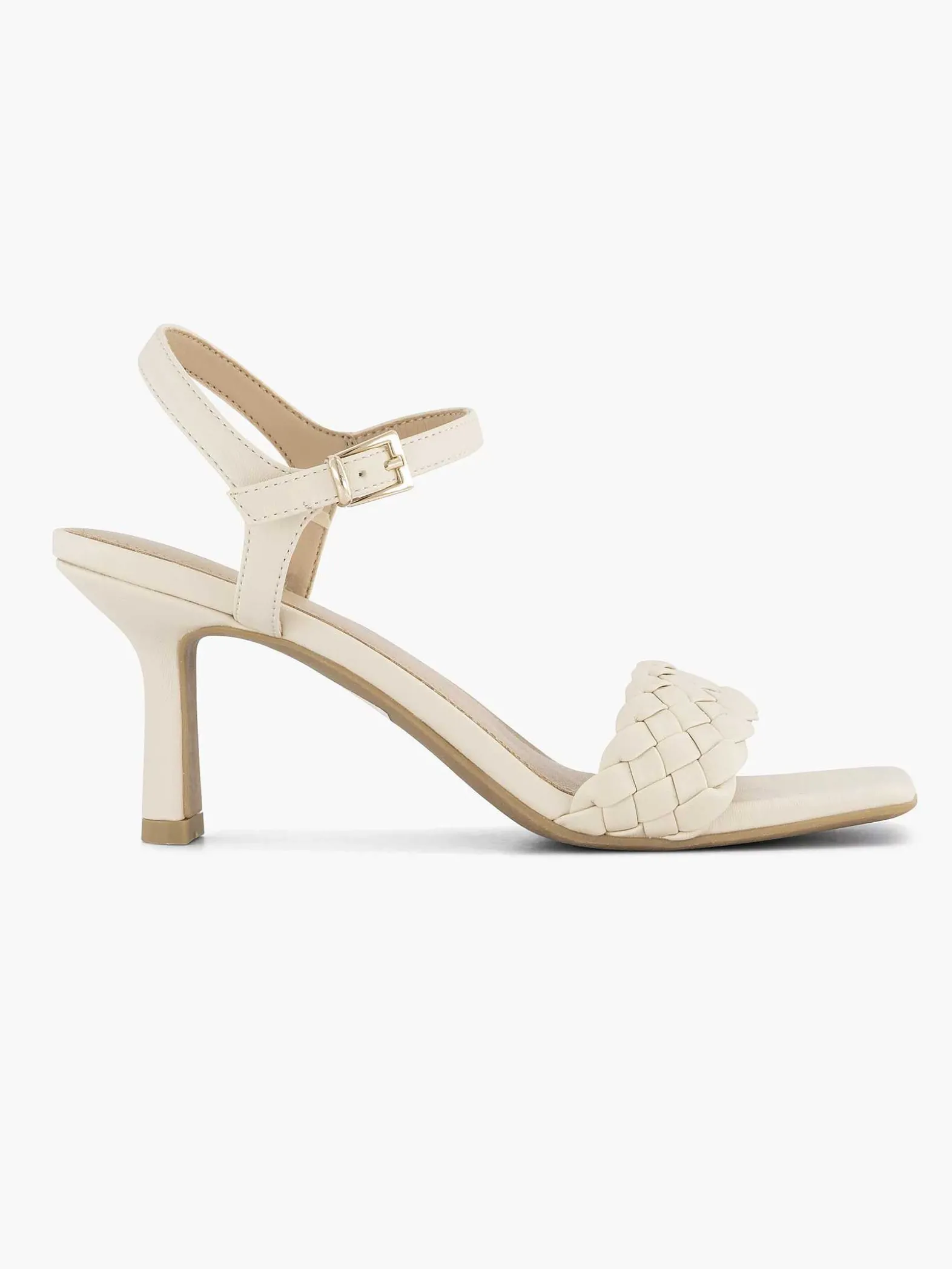 Graceland Beige Sandalette Gevochten-Dames Sandalen