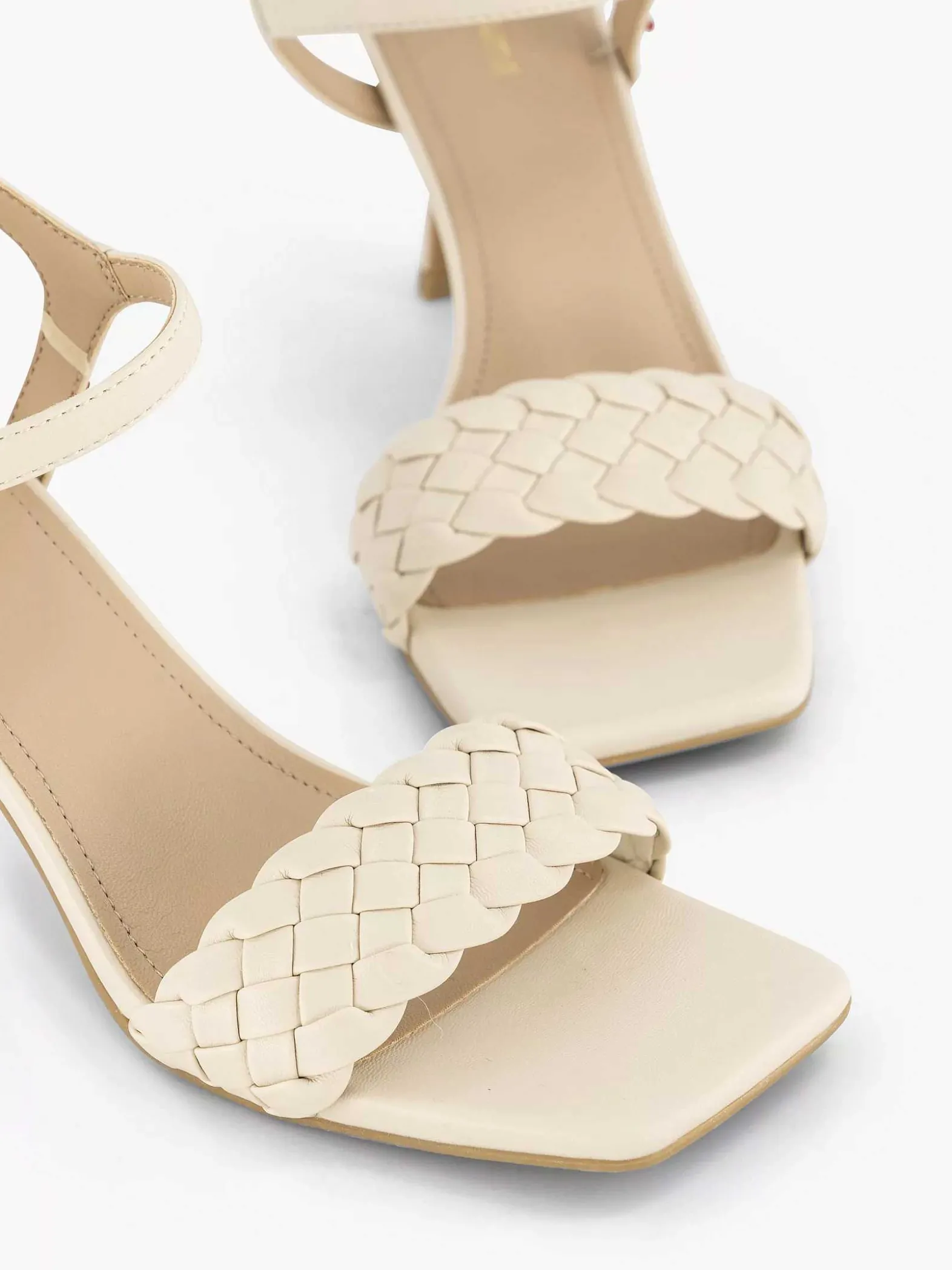 Graceland Beige Sandalette Gevochten-Dames Sandalen