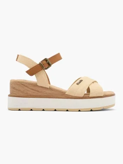 Bench Beige Sandalette Sleehak-Dames Sandalen