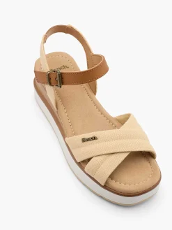 Bench Beige Sandalette Sleehak-Dames Sandalen