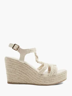 Graceland Beige Sandalette Sleehak-Dames Sandalen