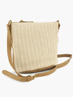 Graceland Beige Schoudertas Gevlochten-Dames Online Exclusive Accessoires