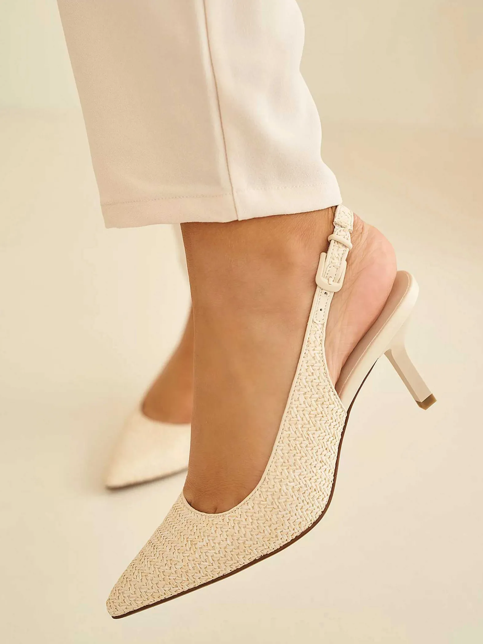Graceland Beige Slingback Pump-Dames Pumps