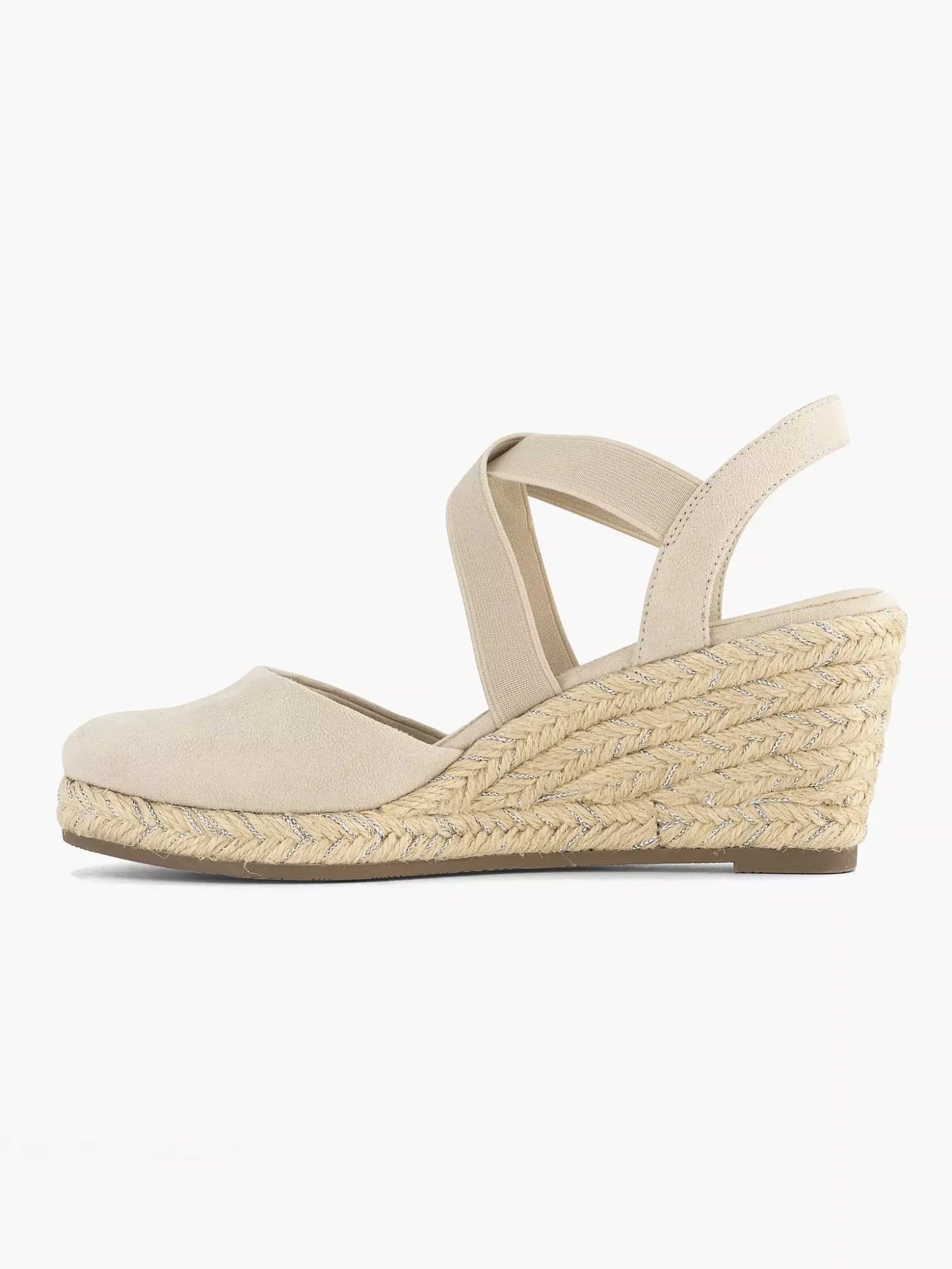 Graceland Beige Slingback Sleehak-Dames Sandalen