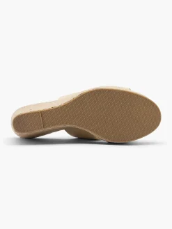 Graceland Beige Slipper Sleehak-Dames Slippers
