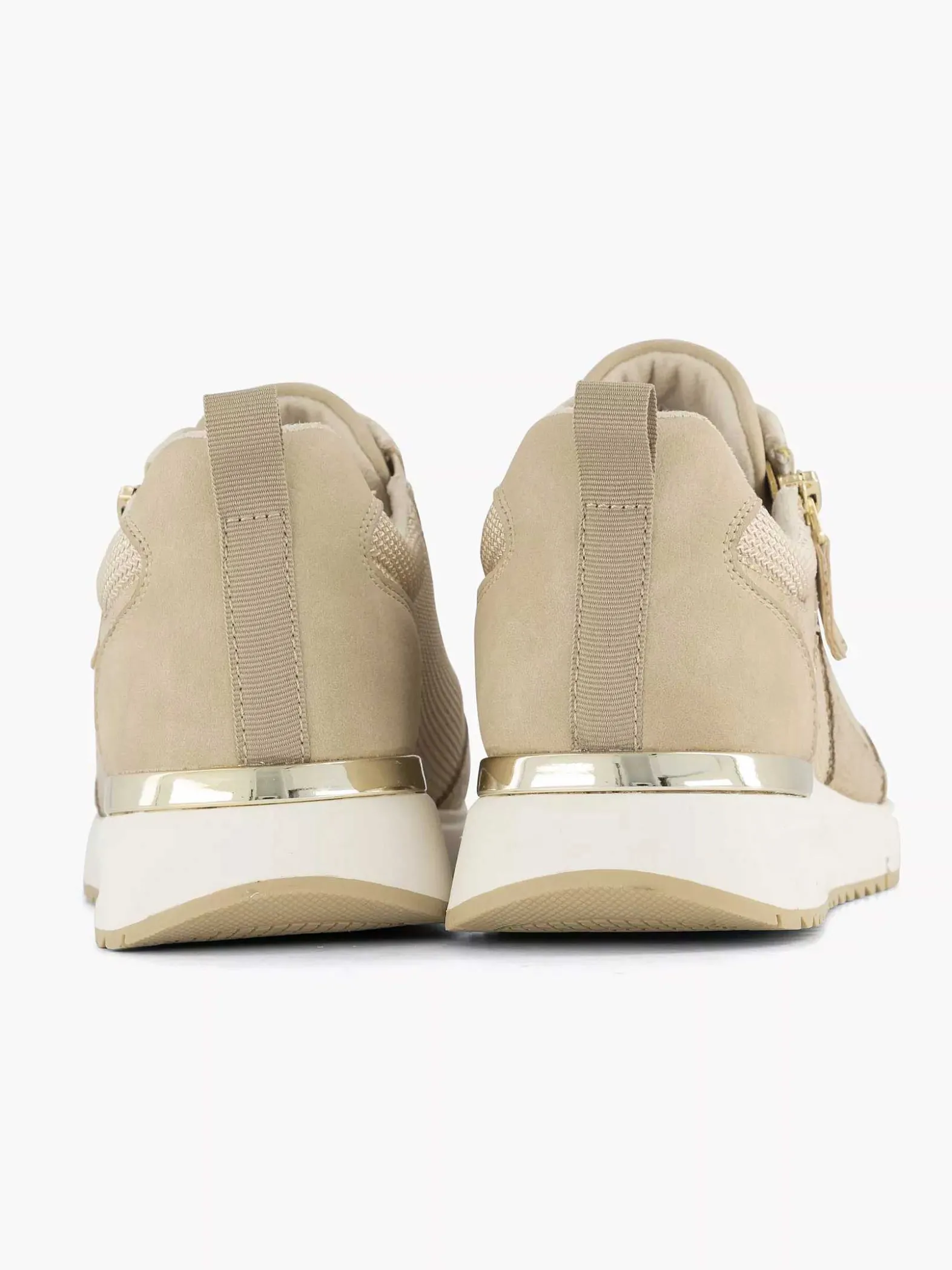 Easy Street Beige Sneaker-Dames Comfort Schoenen