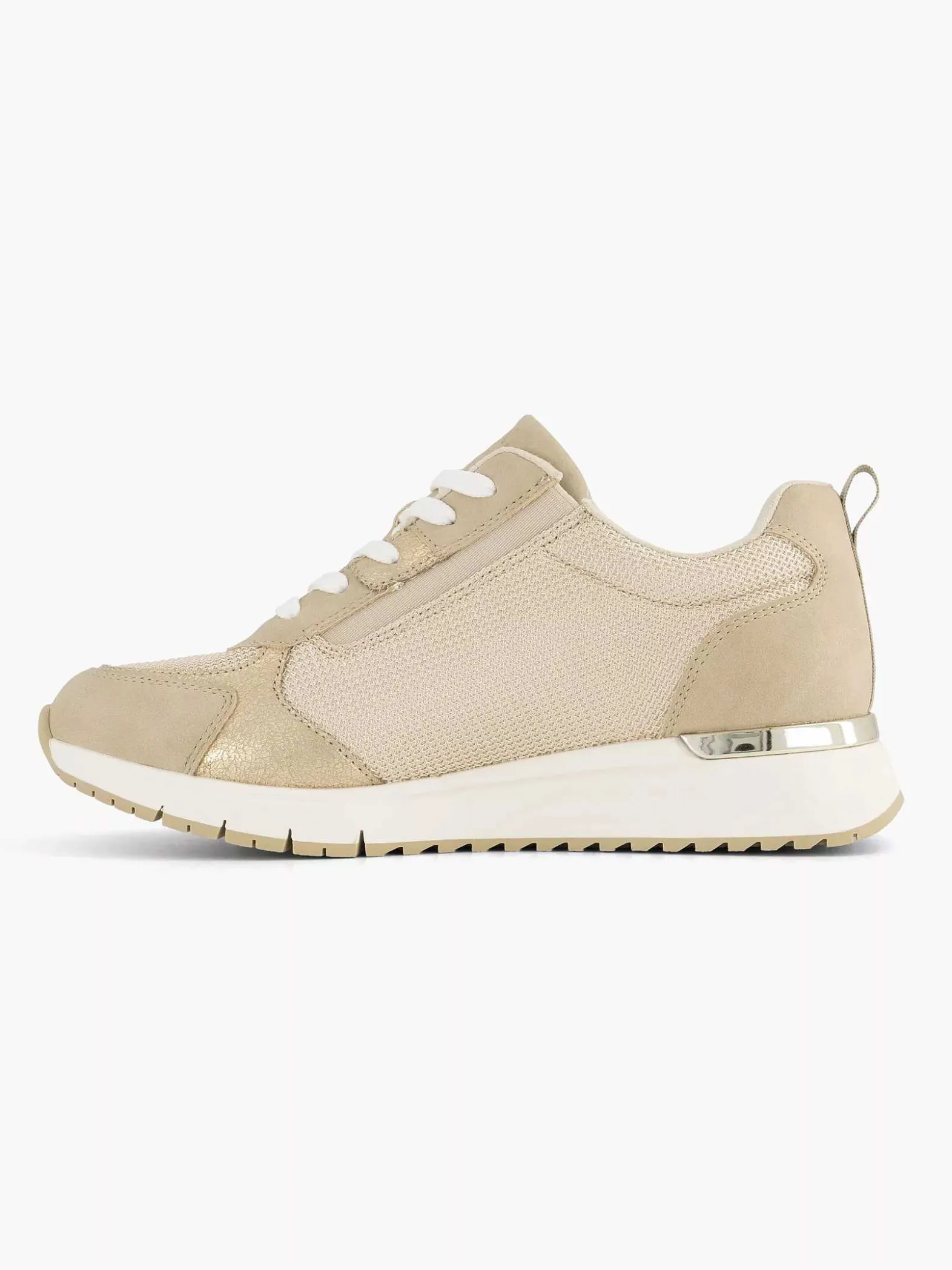Easy Street Beige Sneaker-Dames Comfort Schoenen