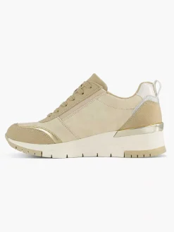 Easy Street Beige Sneaker-Dames Comfort Schoenen