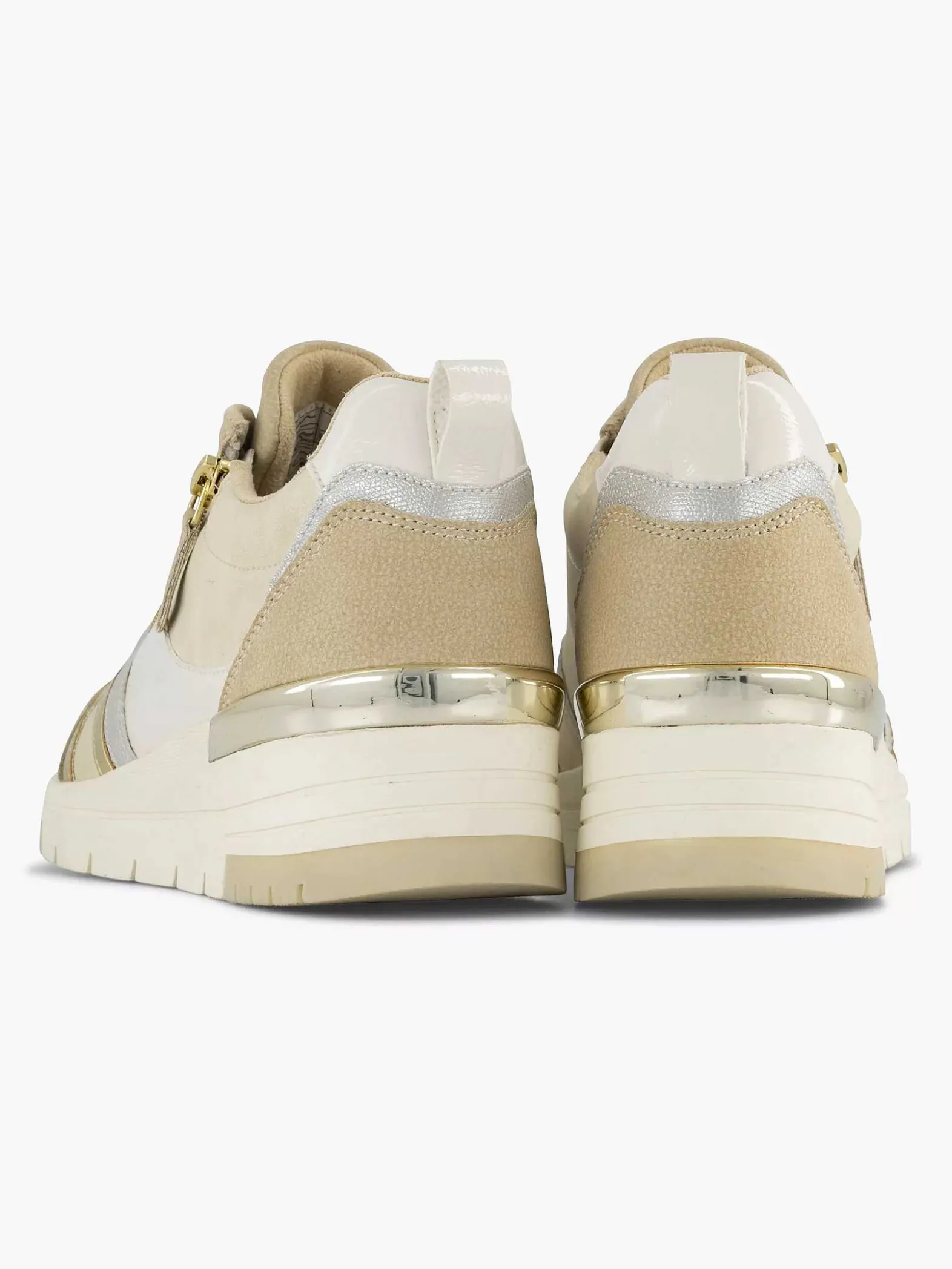 Easy Street Beige Sneaker-Dames Comfort Schoenen