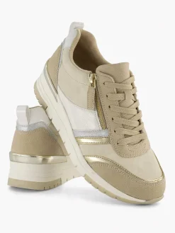 Easy Street Beige Sneaker-Dames Comfort Schoenen