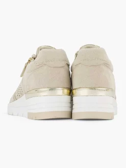 Easy Street Beige Sneaker Sleehak-Dames Comfort Schoenen