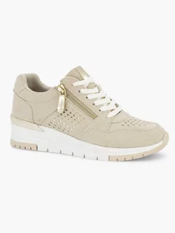 Easy Street Beige Sneaker Sleehak-Dames Comfort Schoenen