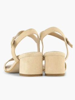5th Avenue Beige Suede Sandalette-Dames Pumps