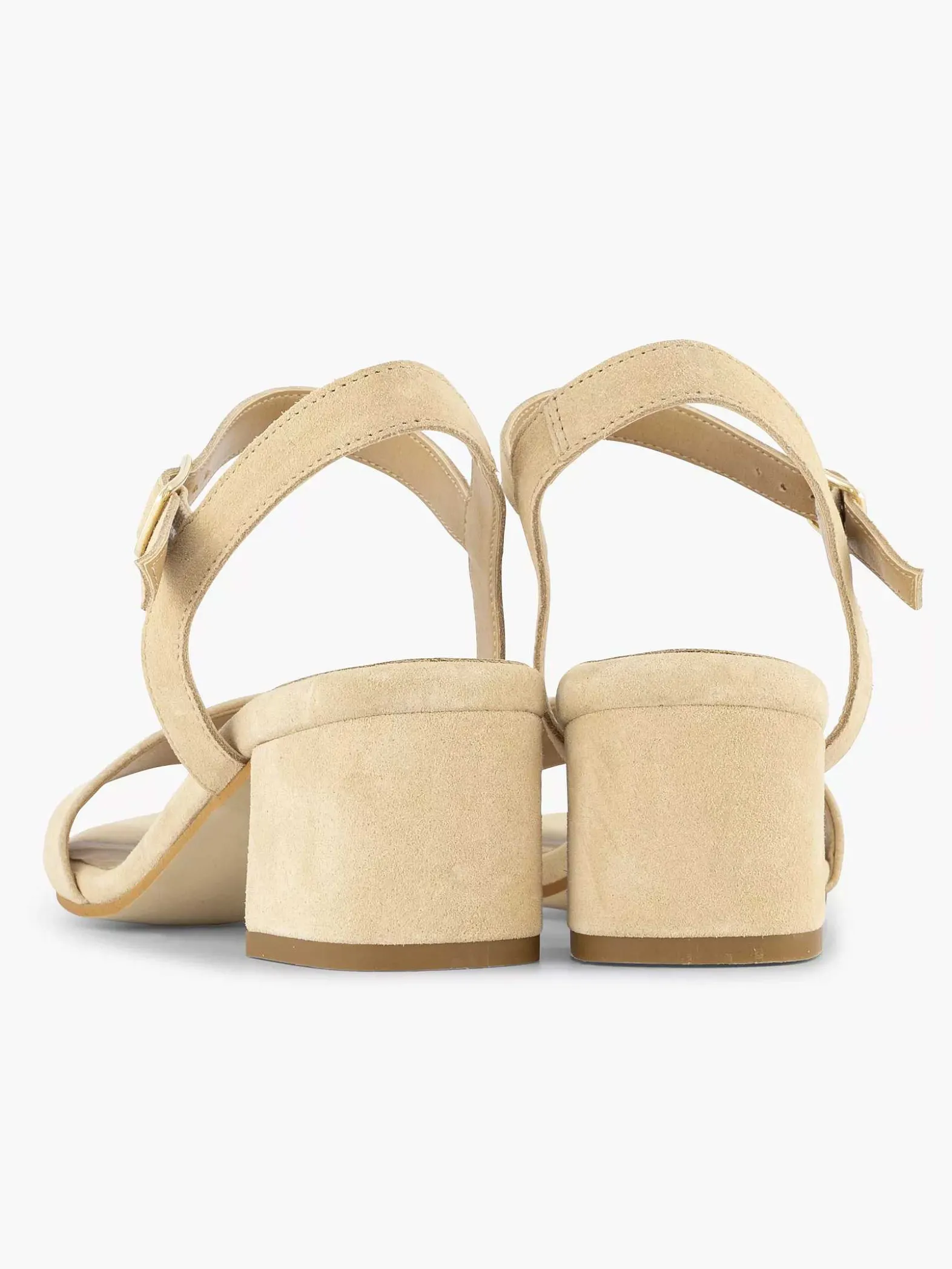 5th Avenue Beige Suede Sandalette-Dames Pumps