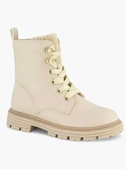 Oxmox Beige Veterboot-Kinderen Jongensschoenen