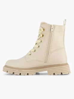 Oxmox Beige Veterboot-Kinderen Jongensschoenen