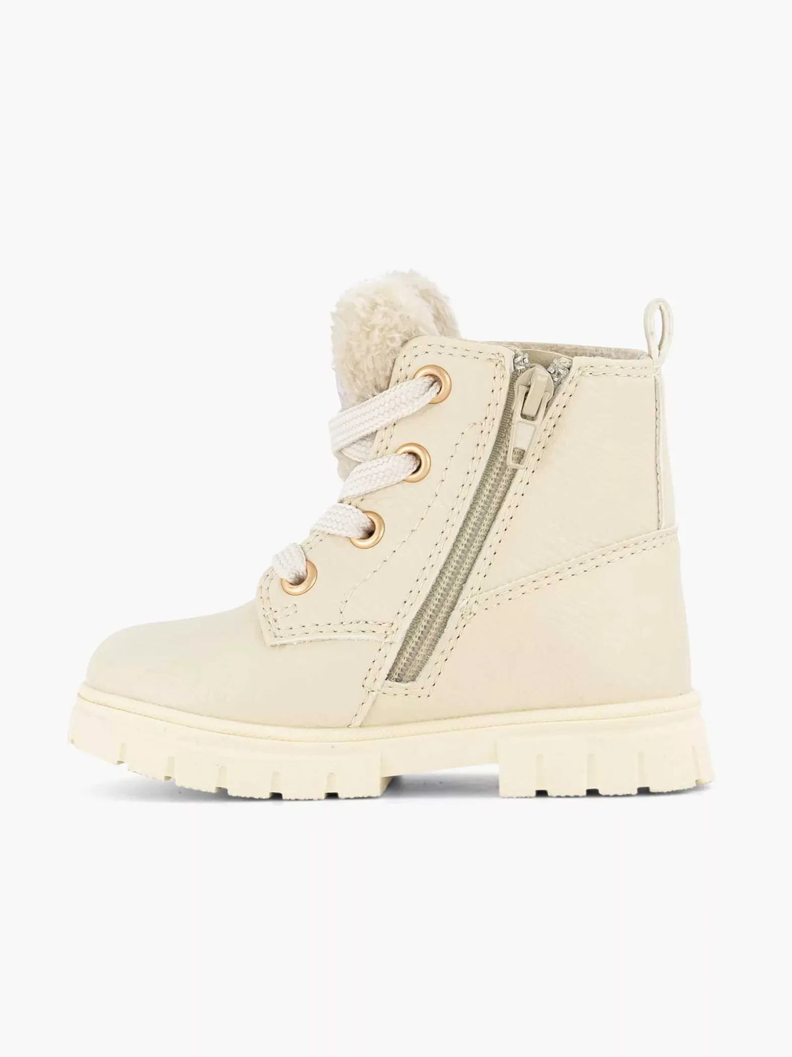 Graceland Beige Veterboot Teddy-Kinderen Babyschoenen