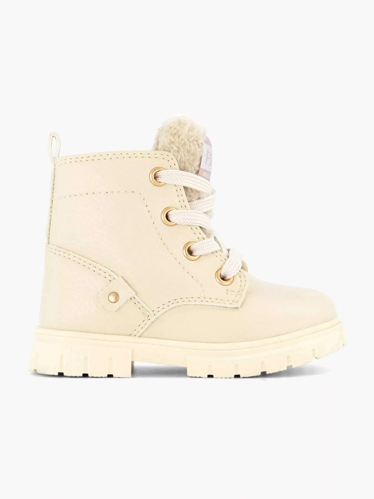 Graceland Beige Veterboot Teddy-Kinderen Babyschoenen