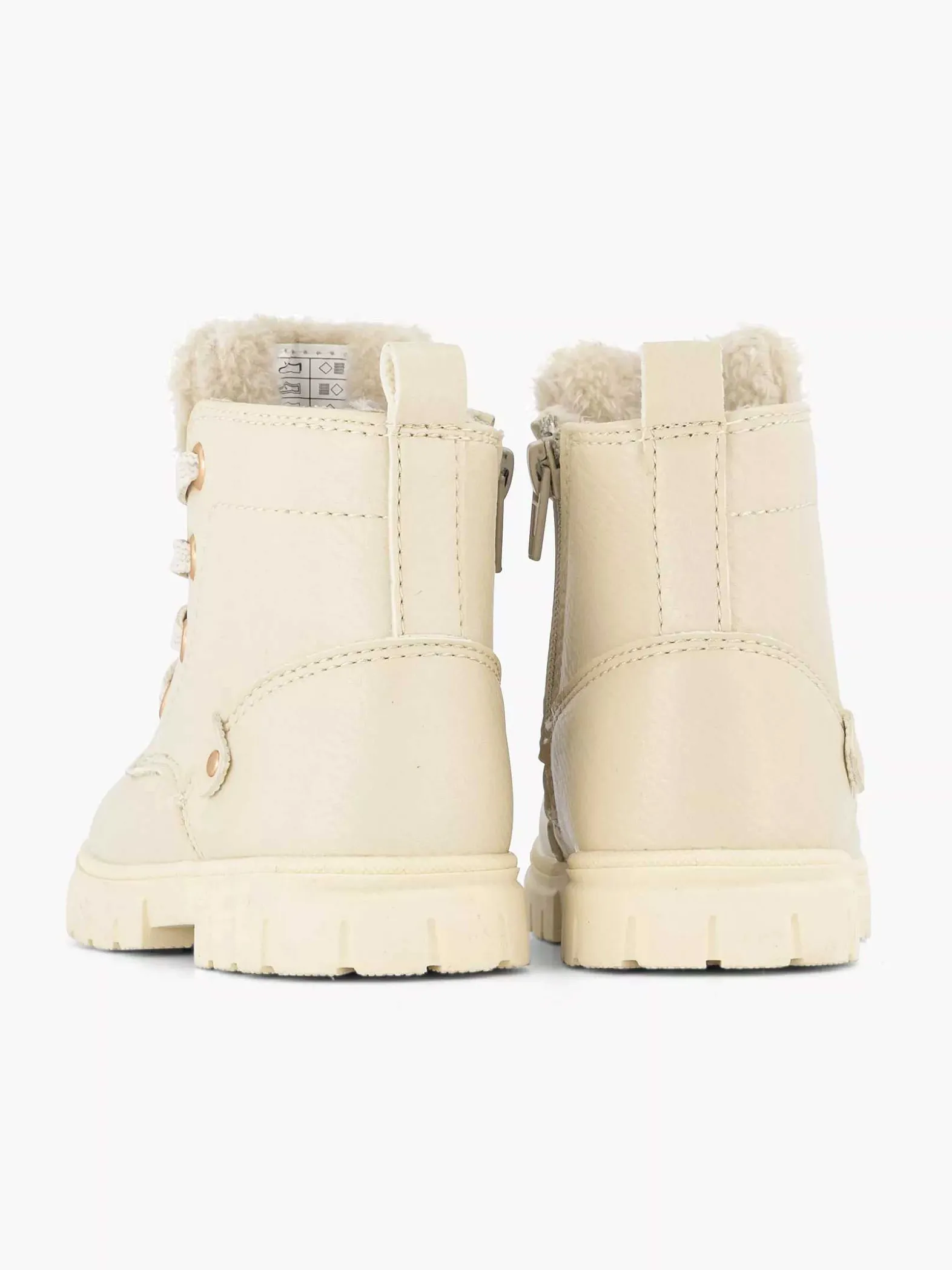 Graceland Beige Veterboot Teddy-Kinderen Babyschoenen