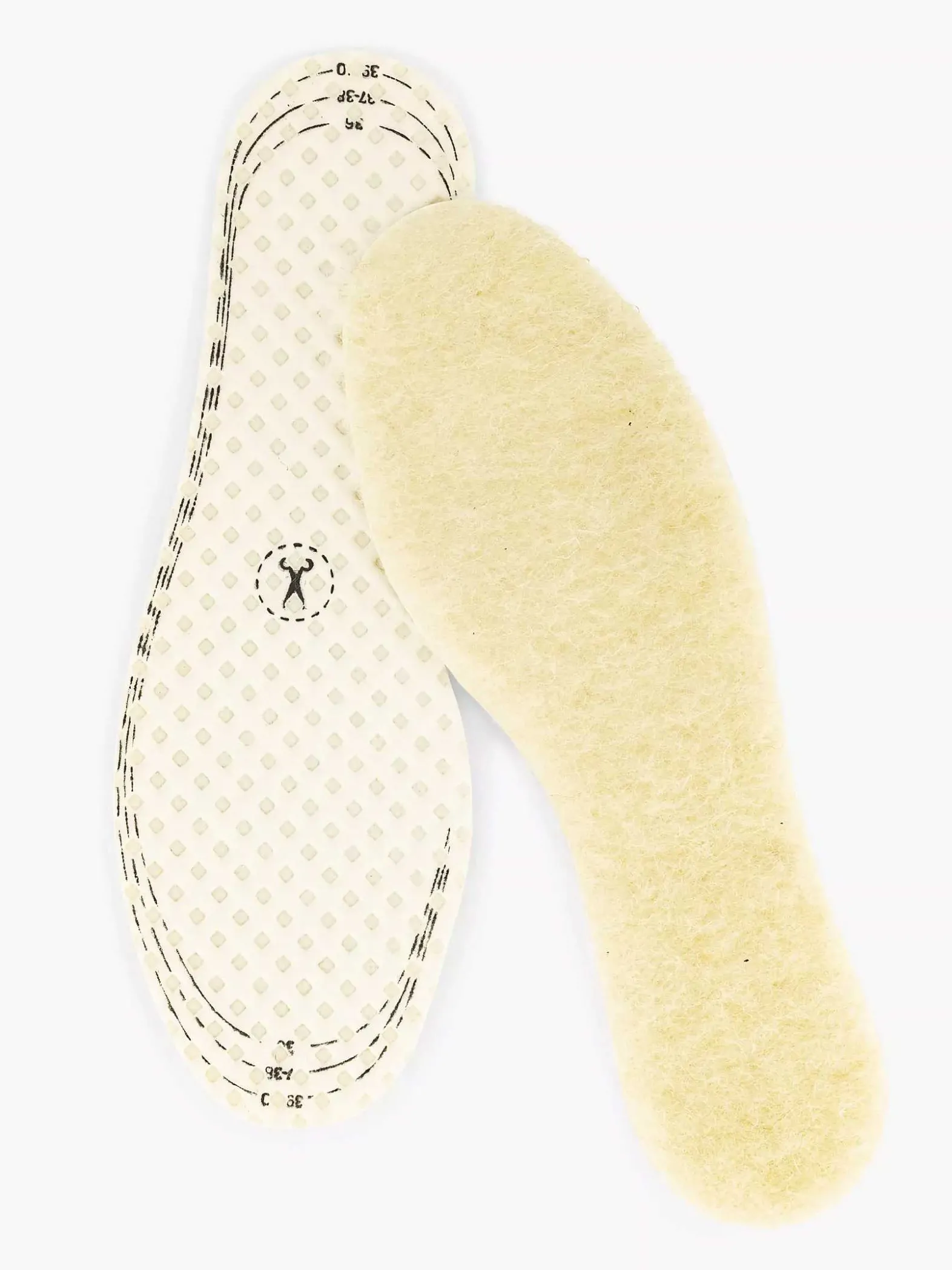 vanHaren Beige Wollen Zool 23-35-Kinderen Jongensschoenen