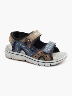 FILA Blauw/ Bruine Sandaal-Kinderen Jongensschoenen