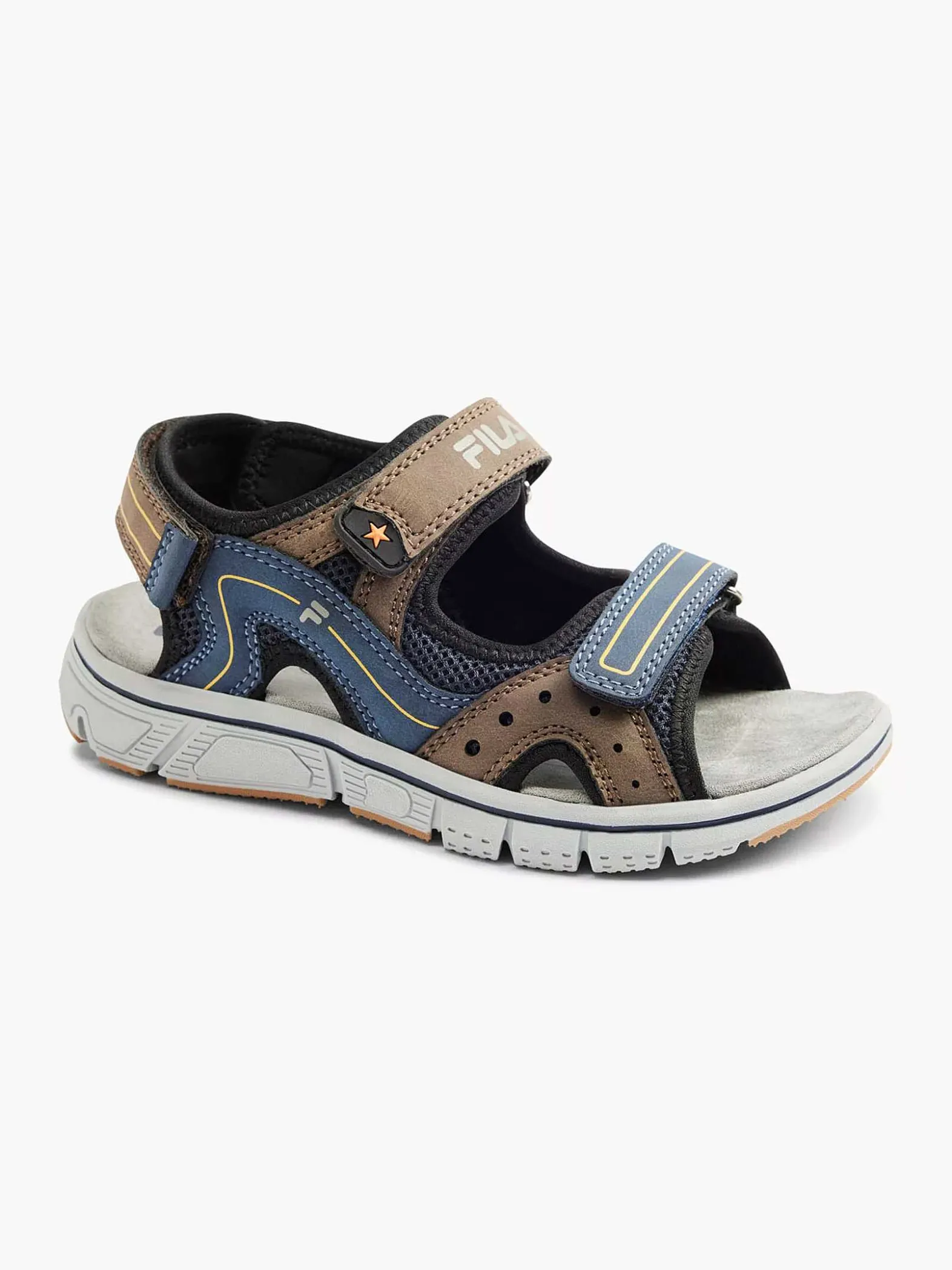FILA Blauw/ Bruine Sandaal-Kinderen Jongensschoenen