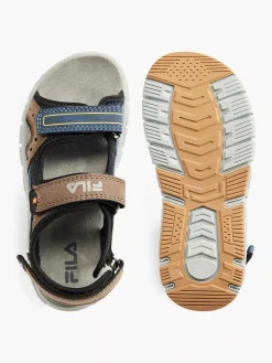 FILA Blauw/ Bruine Sandaal-Kinderen Jongensschoenen